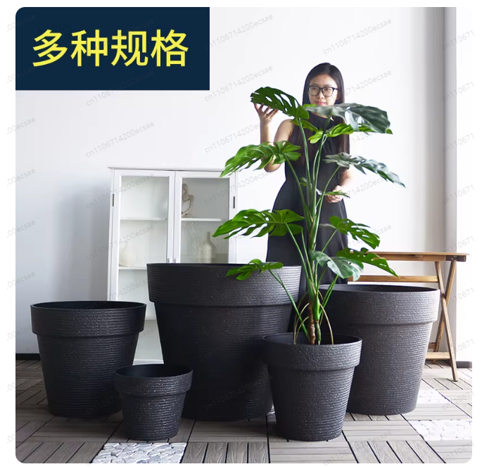 Aloe Vera Pot - （just One）40x37cm Faux Ceramic Resin Flower