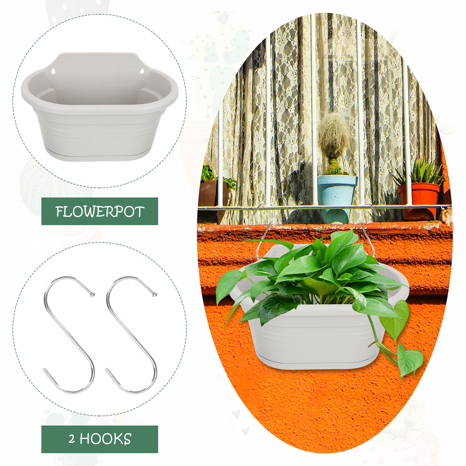 1Set Wall Hanging Flower Pot S – Spider Plant Hanging Bewertung und Preis