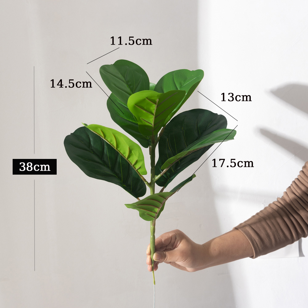 38cm 9 Forks Artificial Ficus  – Ficus Lyrata Tree Bewertung und Preis