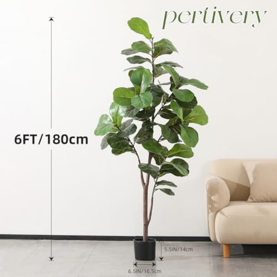Artificial Fiddle Leaf Fig Tre – Ficus Lyrata Tree Bewertung und Preis