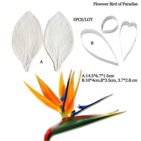 Large Gumpaste Strelitzia Bird – Bird Paradise Strelitzia Bewertung und Preis