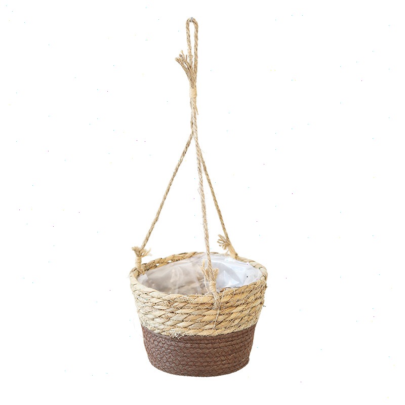 Straw Hanging Basket Flower Po – Spider Plant Hanging Bewertung und Preis