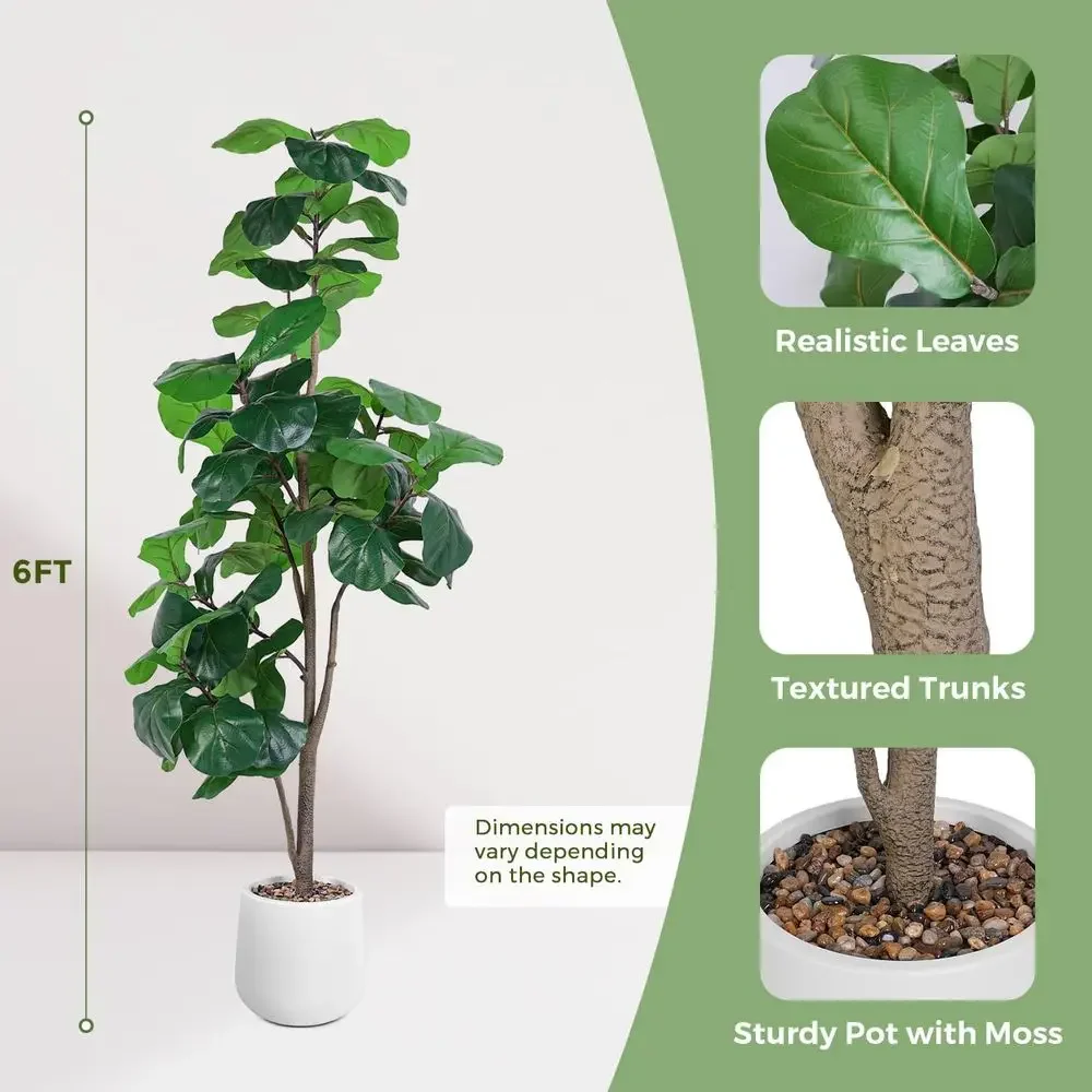 Artificial Large Ficus Lyrata  – Ficus Lyrata Tree Bewertung und Preis