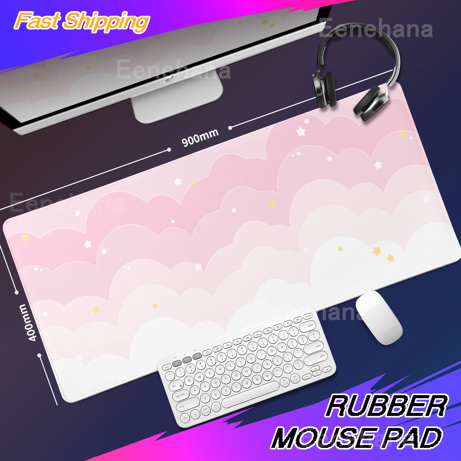 Light Blue Pink Clouds Desk Ma – Tradescantia Purple Bewertung und Preis